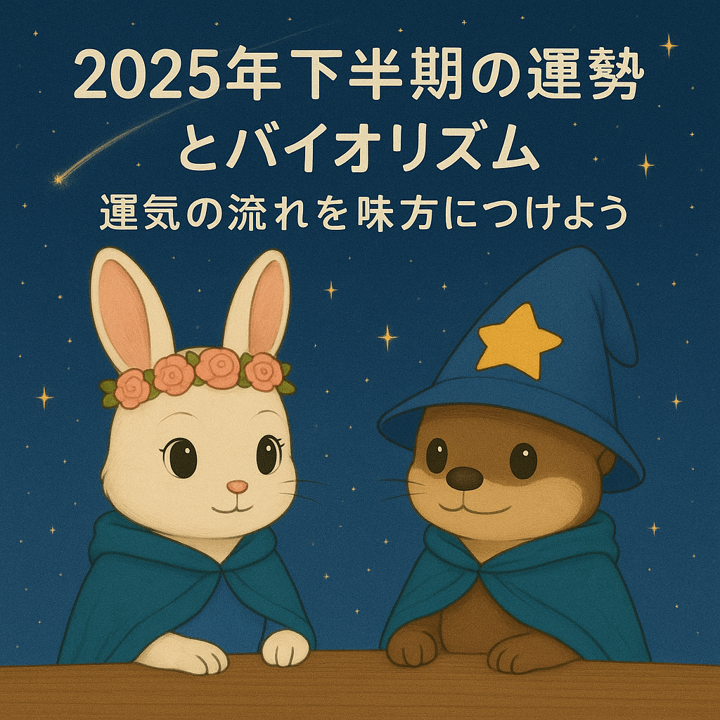 2025年下半期の運勢とバイオリズム｜運気の流れを味方につけよう