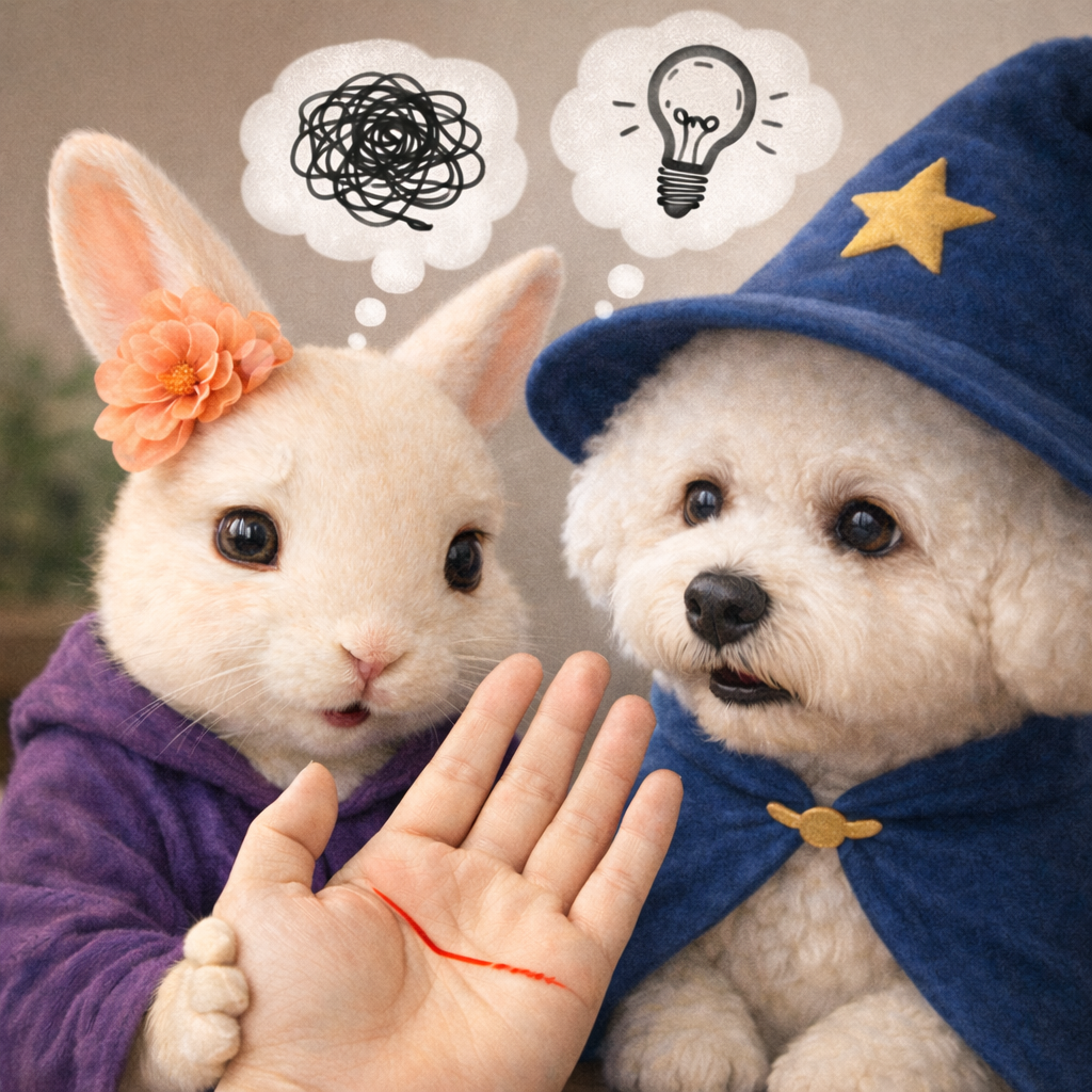 頭脳線の起点でわかる「考えすぎタイプ」の特徴