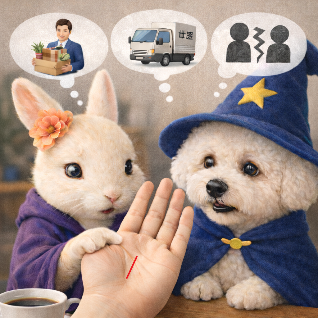 運命線が途中で止まる時期に起こりやすい変化（手相）