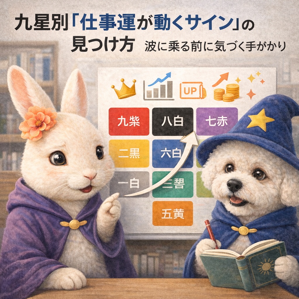 九星別「仕事運が動くサイン」の見つけ方｜波に乗る前に気づく手がかり