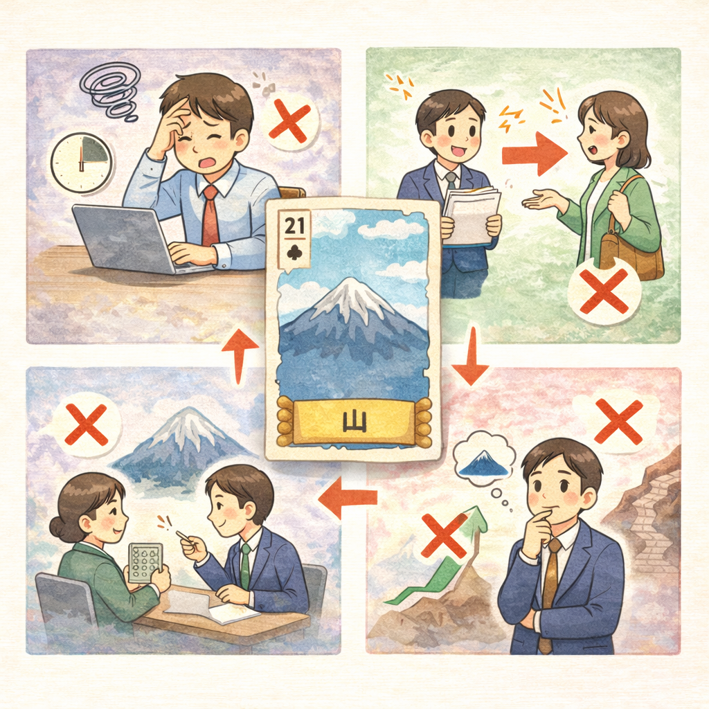 ルノルマンカード「山」が出たときに無理をしない判断基準