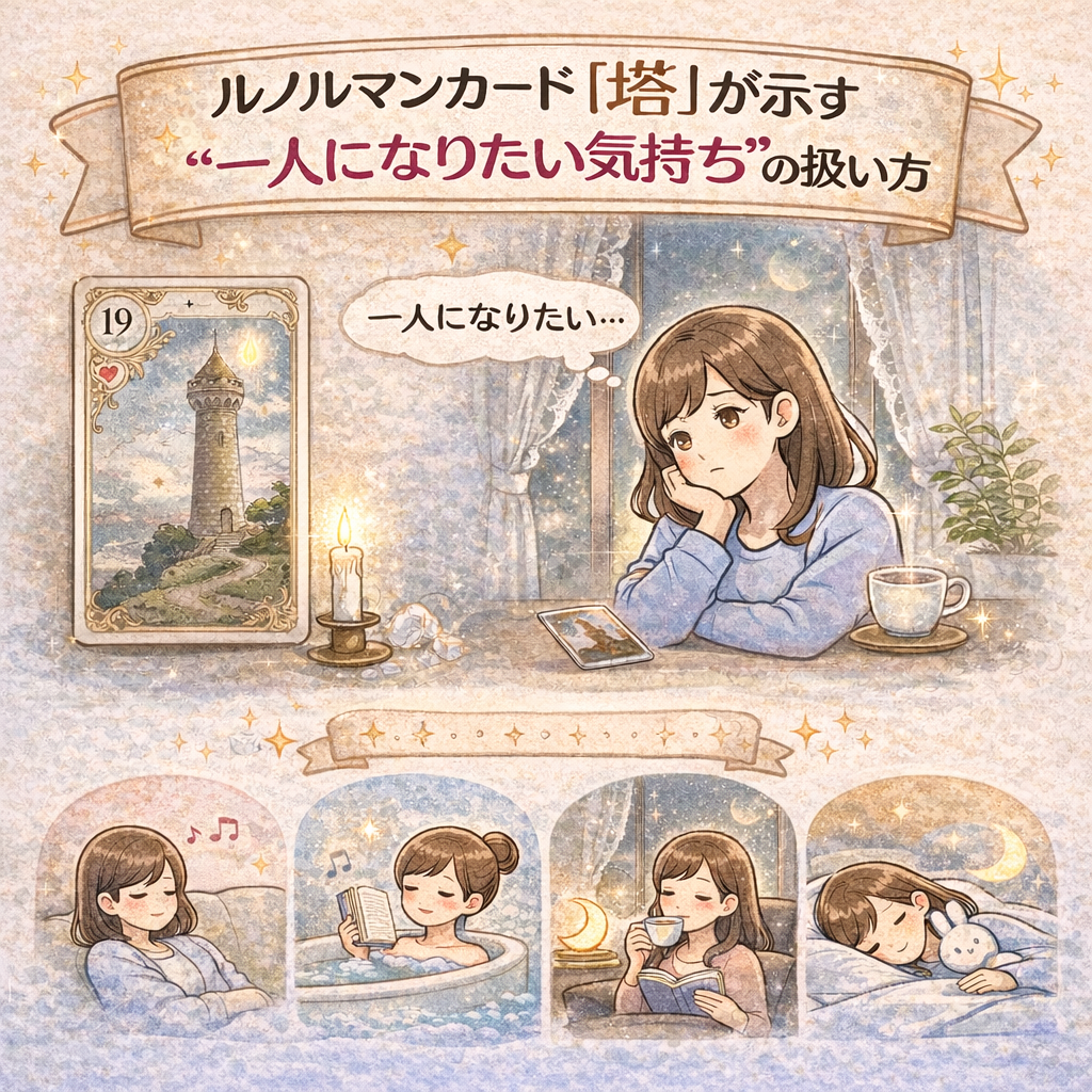 ルノルマンカード「塔」が示す“一人になりたい気持ち”の扱い方