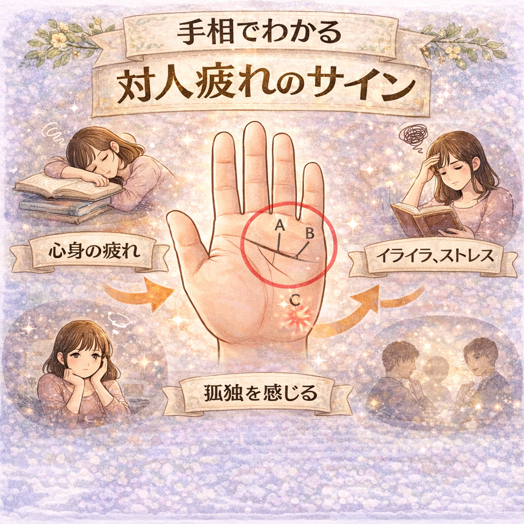 手相でわかる「対人疲れのサイン」