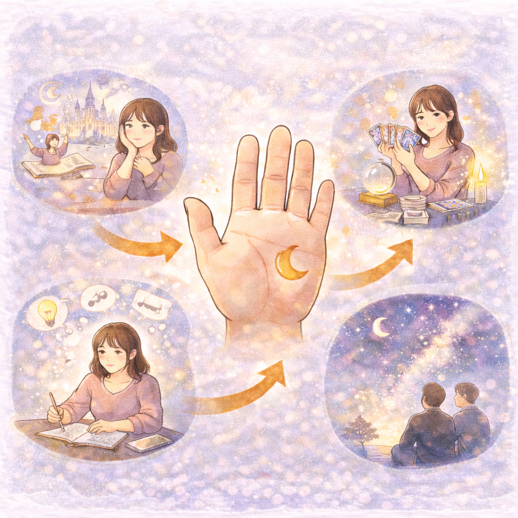 手相でわかる「空想力が豊かな人」の特徴