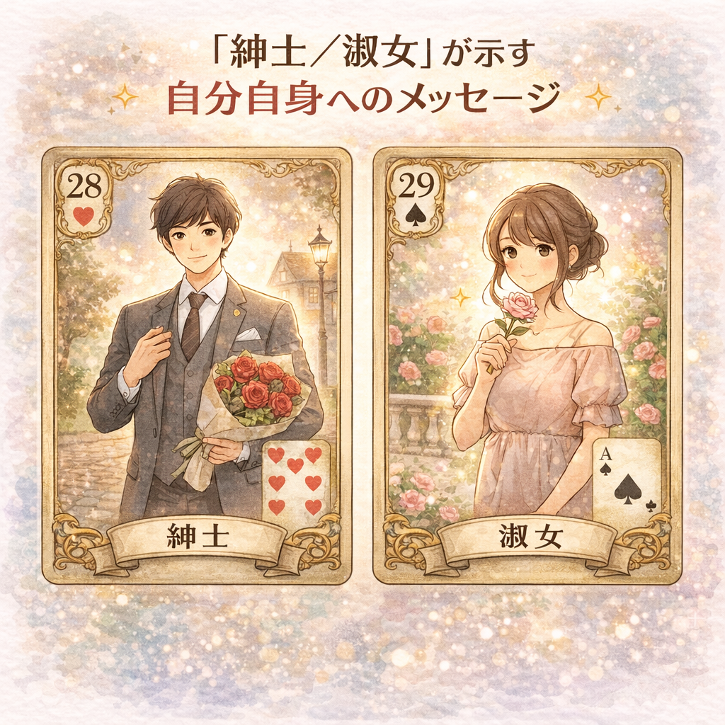 ルノルマンカード「紳士／淑女」が示す自分自身へのメッセージ