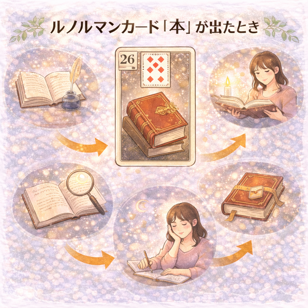 ルノルマンカード「本」が出たとき