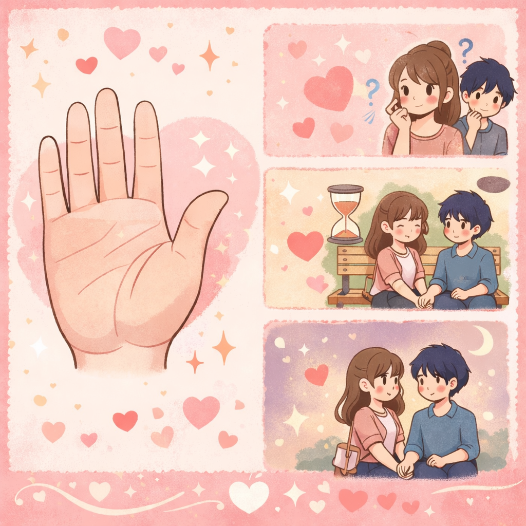 結婚線が内側に傾く人の恋愛ペース