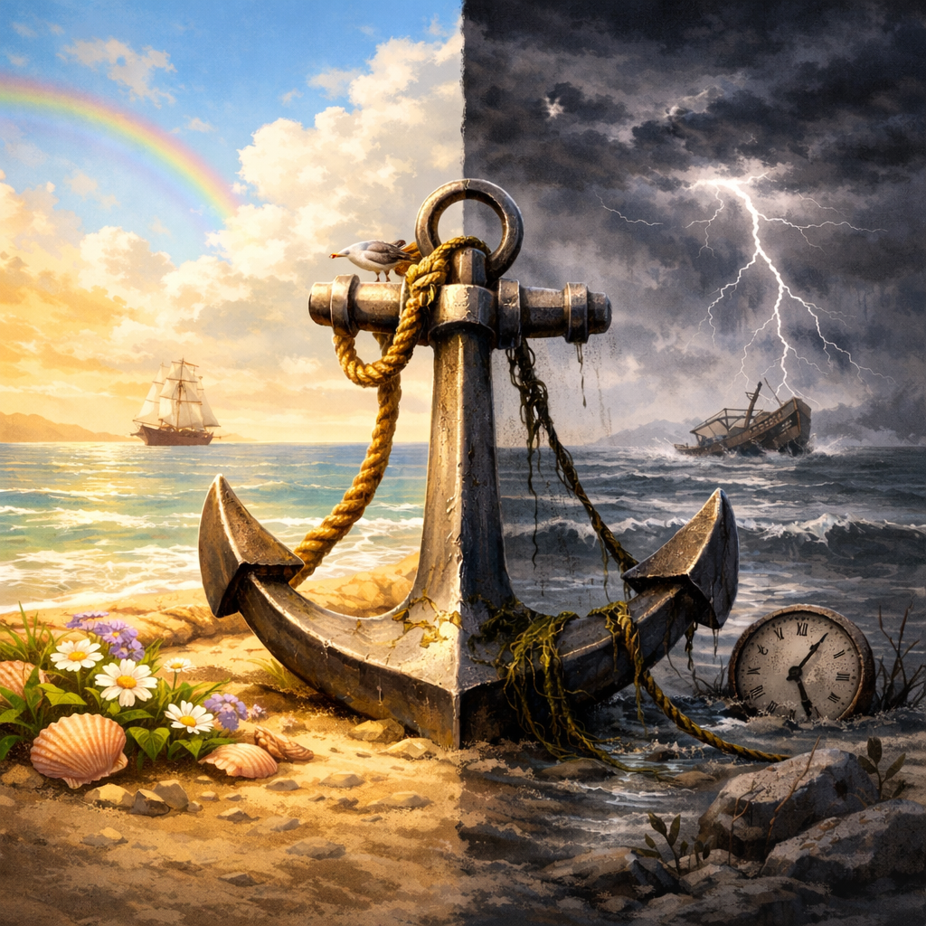 ルノルマンカード「錨（いかり）」が出たときの安心感と停滞の境目